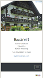 Mobile Screenshot of hauserwirt.de